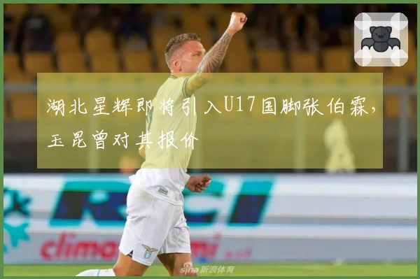 湖北星辉即将引入U17国脚张伯霖，玉昆曾对其报价